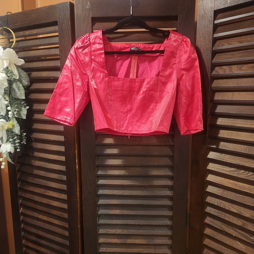 Nasty Gal Hot Pink Collection Top